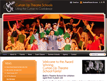 Tablet Screenshot of curtainup.org.uk